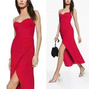 Reformation | Kourtney Dress | Size 4 | Cherry Red